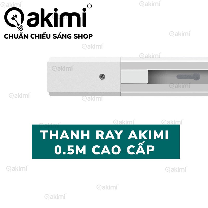 Thanh ray Akimi 0.5m cao cấp AKR50-W/B